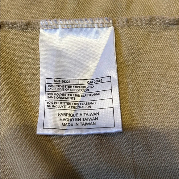 Jordan Vintage Y2K Full Zip Pockets Tan Dry-Fit Lined Track Jacket Womens L EUC - Picture 10 of 12